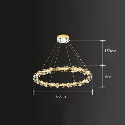 lustre moderne en cristal pour ambiance élégante et minimaliste - vue 20 sur 19