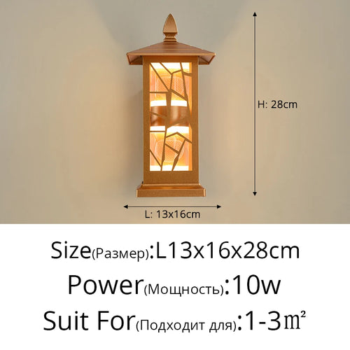 applique murale extérieures étanches minimalistes pour jardin - vue 14 sur 14