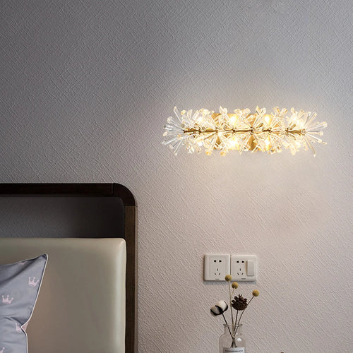 applique murale led en cristal moderne avec ampoule g4 - vue 2 sur 12