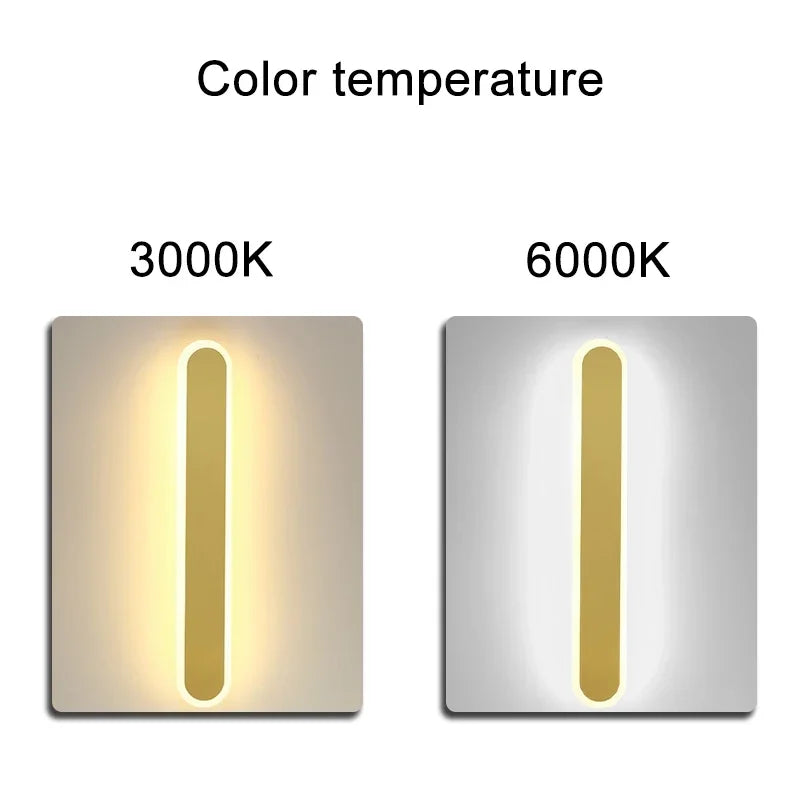 applique murale led minimaliste moderne pour fond de télévision - vue 3 sur 9