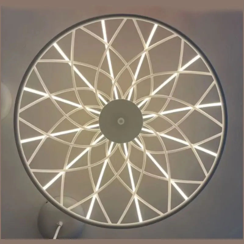 plafonnier moderne en corde tressée pour décoration intérieure - vue 5 sur 10