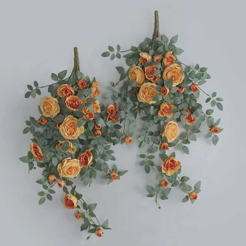 fleurs artificielles suspendues pour décoration extérieure et intérieure - vue 3 sur 12