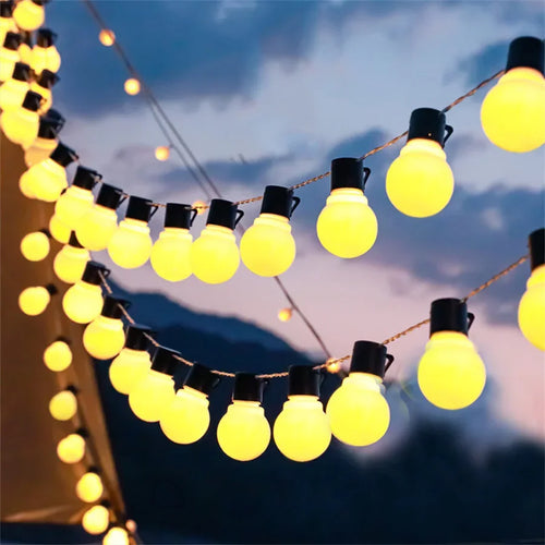guirlande lumineuse à led pour décoration extérieure festive - vue 2 sur 7