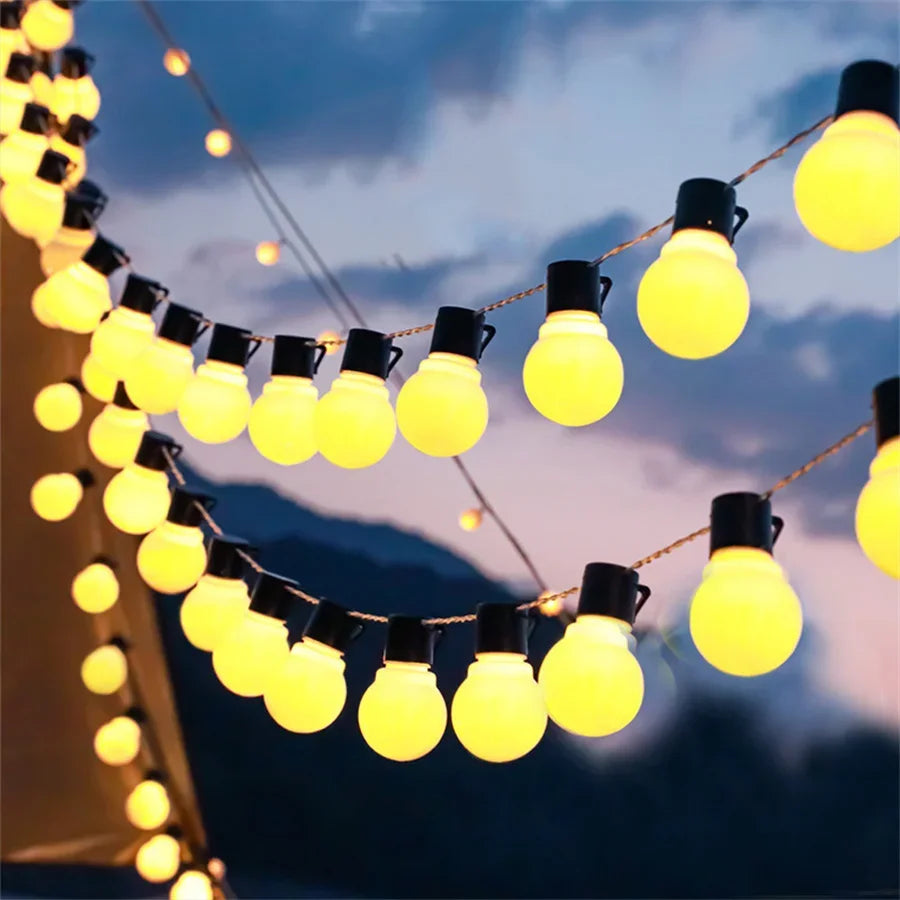 guirlande lumineuse à led pour décoration extérieure festive - vue 1 sur 7