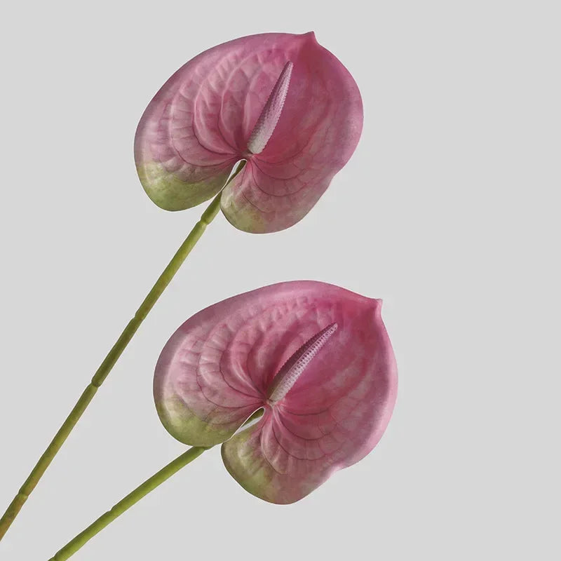 feuilles d'anthurium artificielles pour décoration florale et jardin - vue 10 sur 24