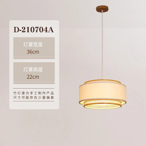 lustre en bambou style japonais pour intérieur zen - vue 8 sur 12