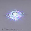 plafonnier led rgb carré en cristal pour décoration intérieure variée