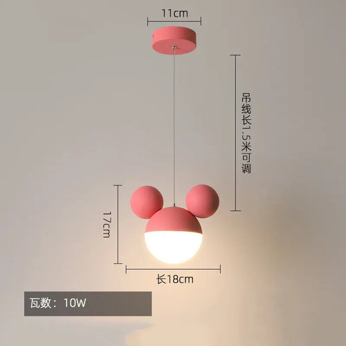 suspension mickey lampe moderne créative pour enfant