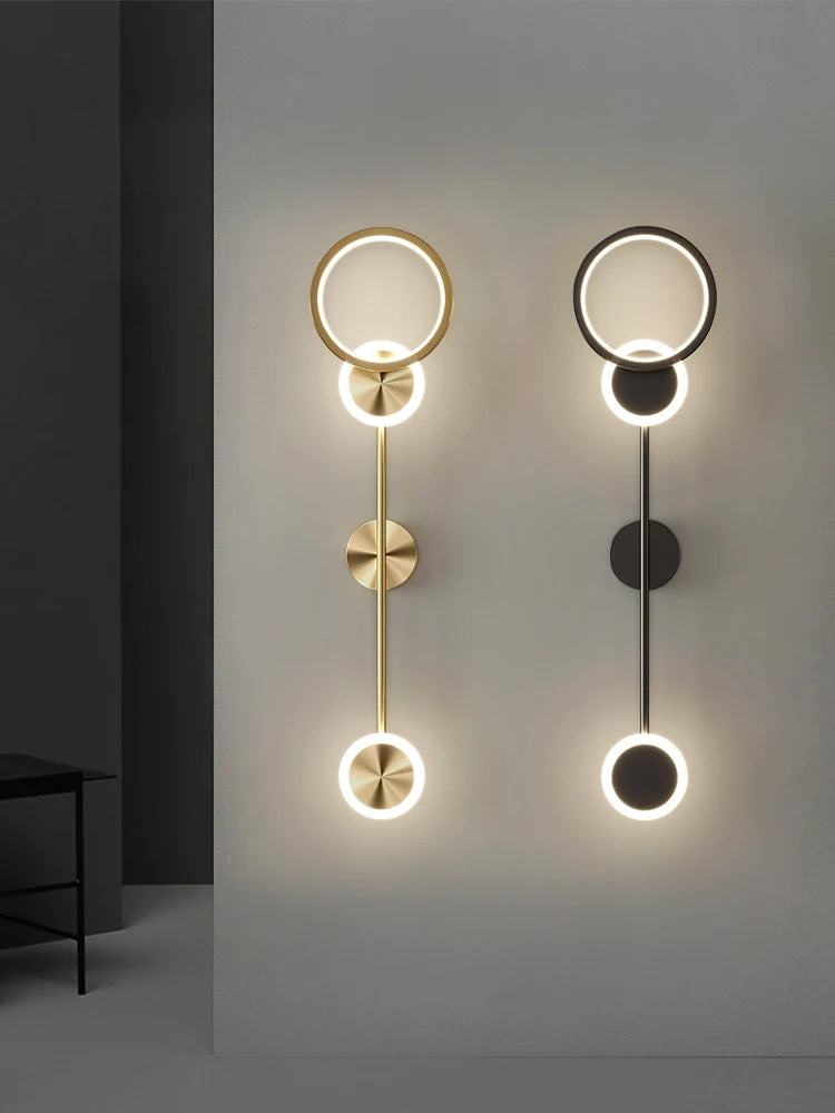 Nordic minimalist living room background wall light, modern creative corridor hallway light, bedroom bedside decorative light - vue 4 sur 13