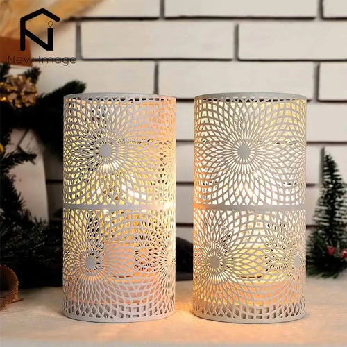 lot de 2 lampes cylindriques modernes pour décoration et éclairage intérieur - vue 5 sur 7