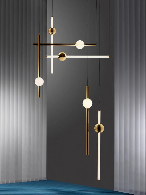 suspension led design pour décoration intérieure moderne - vue 3 sur 14