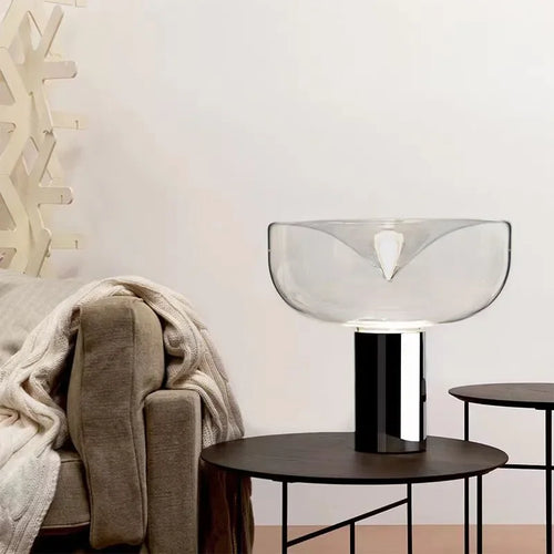 lampe de chevet design radar en verre moderne décorative - vue 2 sur 12
