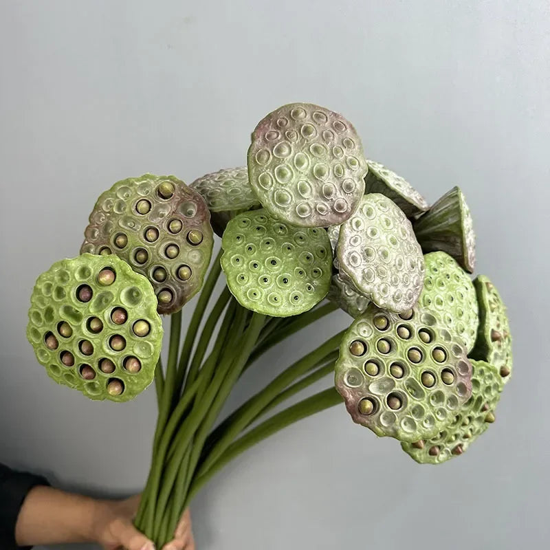 plantes artificielles lotus touché réel décoration florale pour intérieur - vue 3 sur 8