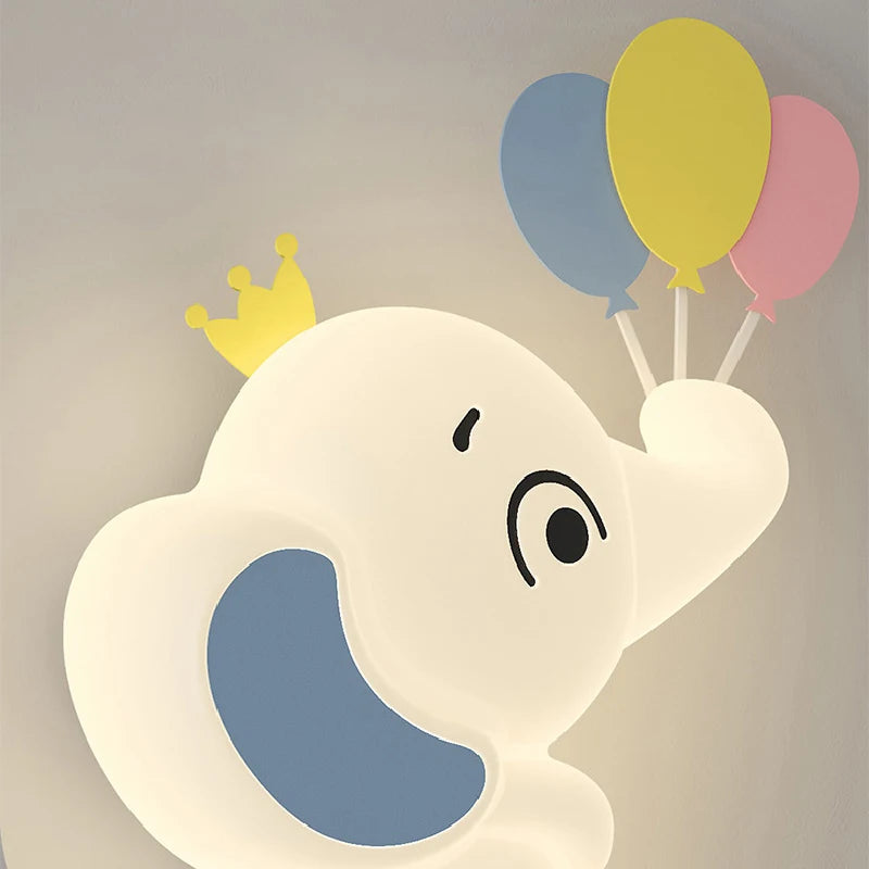 applique murale créative éléphants pour chambre d’enfant moderne et chaleureuse - vue 4 sur 8