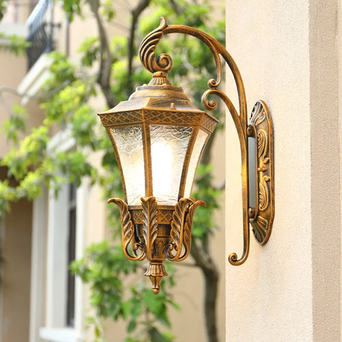 applique murale rétro étanche antirouille pour extérieur jardin villa - vue 4 sur 12