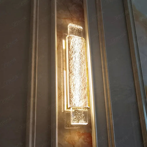 Applique murale de luxe en cristal et acier inoxydable - vue 4 sur 8