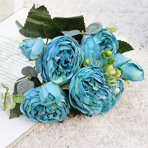 petit bouquet de fleurs artificielles pour décoration printanière et mariage - vue 8 sur 37