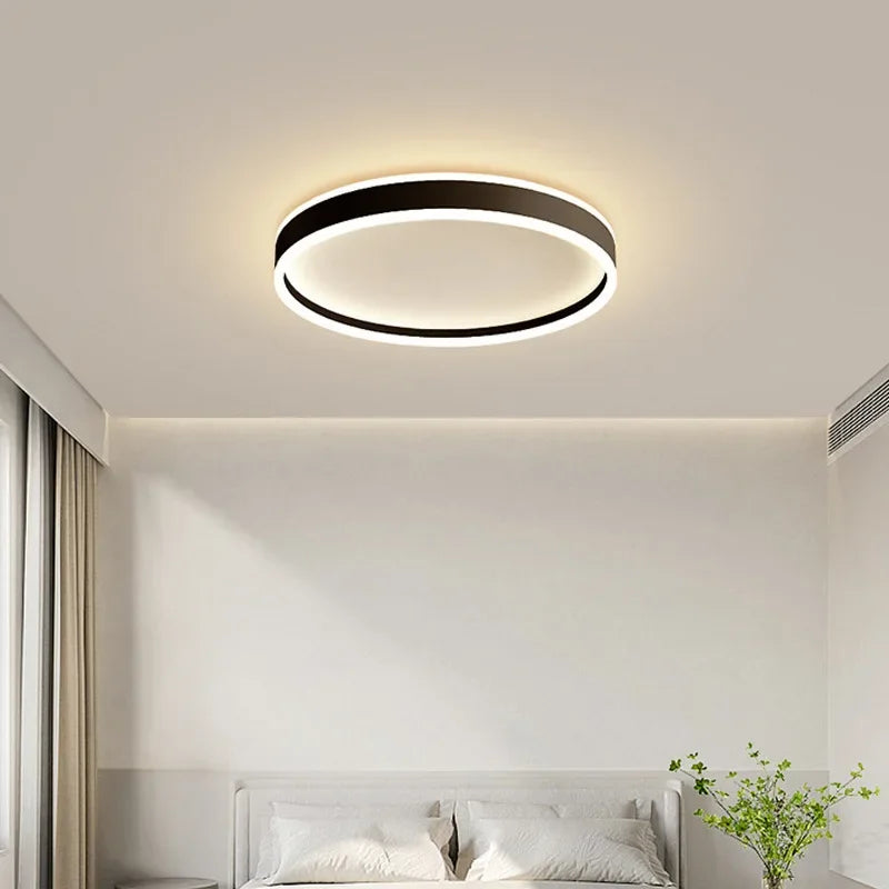 plafonnier led nordique à intensité variable pour intérieur - vue 5 sur 12