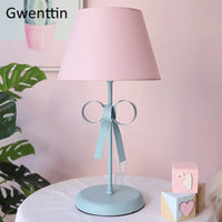lampe de bureau moderne à nœud papillon pour chambre décorative