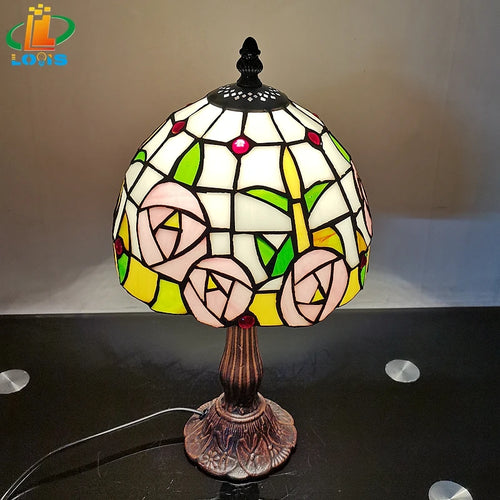 lampe à poser de style tiffany pour une ambiance chaleureuse - vue 3 sur 6
