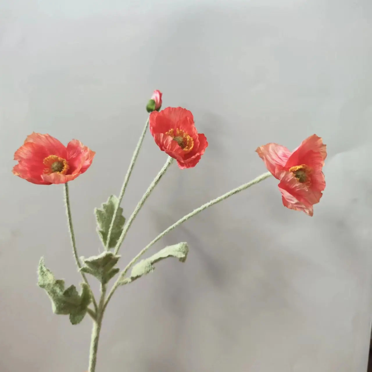 bouquet de fleurs artificielles pavot pour décoration maison jardin fête - vue 11 sur 26