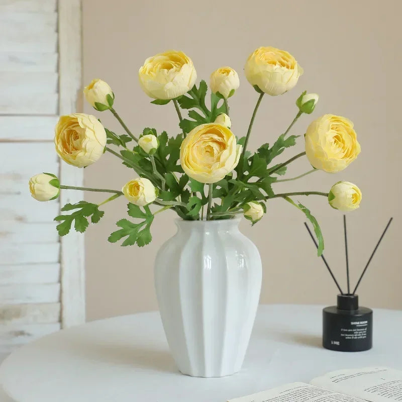 fleurs artificielles en soie pour décoration de jardin et balcon - vue 3 sur 12