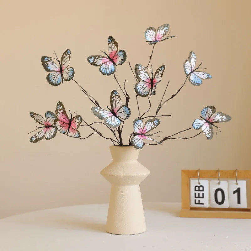 branche de fleur de papillon artificielle pour décoration créative et mariage - vue 5 sur 10
