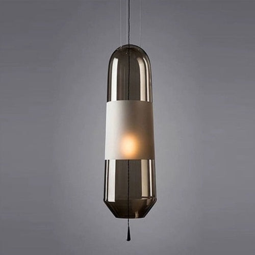 Suspension design LED avec abat-jour en verre Favia - vue 9 sur 10