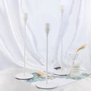 lot de 3 bougeoirs en métal décoration élégante pour mariage et fêtes