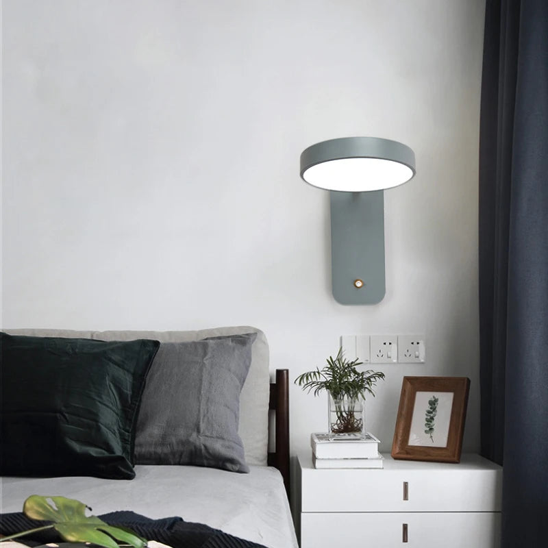 applique murale à led rotative pour éclairage intérieur moderne - vue 3 sur 9