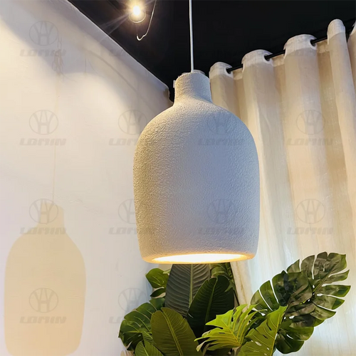 lustre wabi-sabi moderne fait main led irrégulier loft décoratif - vue 3 sur 9