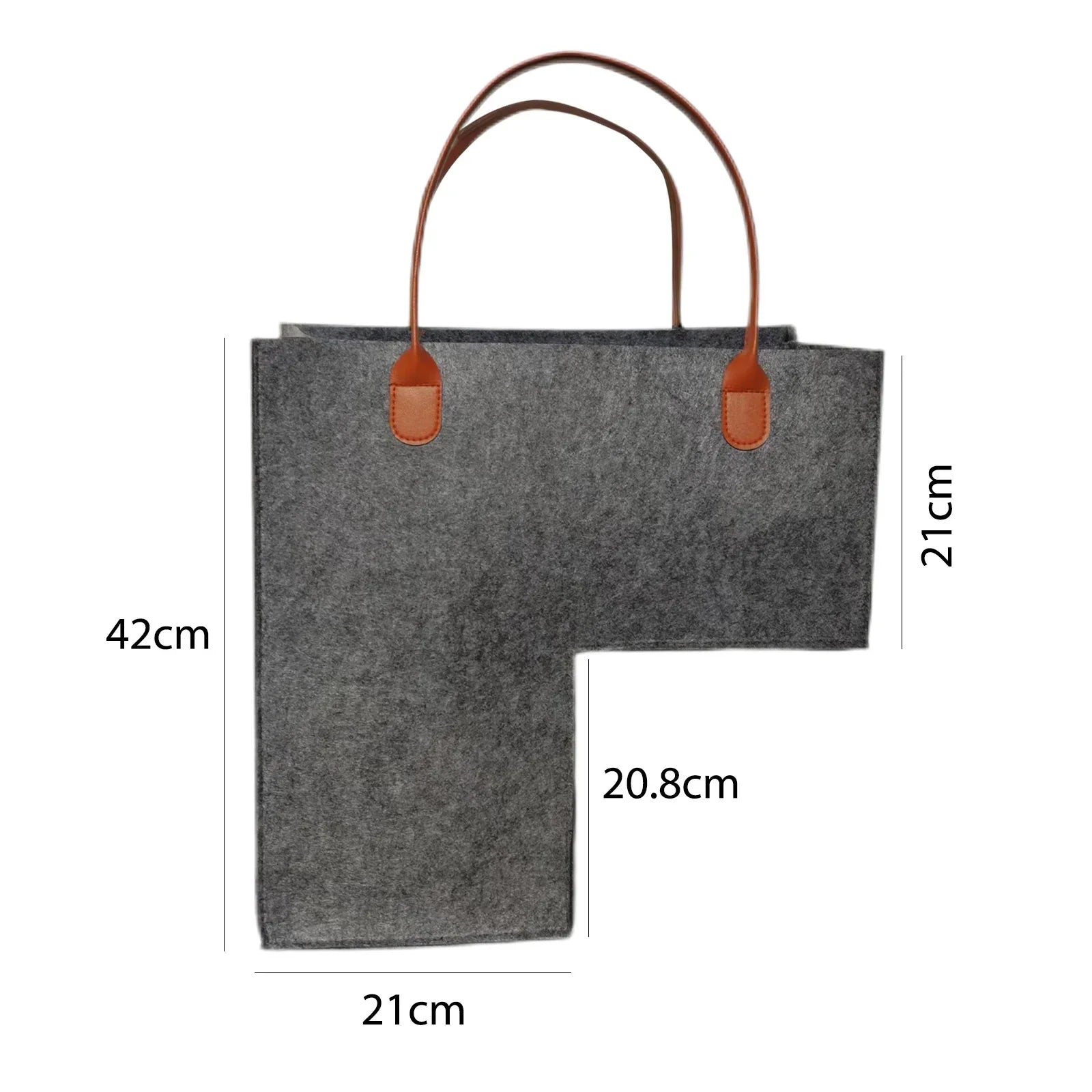 panier en feutre pliable pour rangement bois et vêtements - vue 11 sur 11