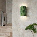 applique murale nordique en résine motif ondulé double tête led