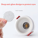 downlights led encastrés anti-éblouissement à intensité variable epistar puce cob