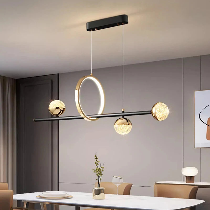 Chambre moderne salle à manger décorative led plafonniers lampes suspendues éclairage intérieur éclairage intérieur plafonnier lustre - vue 4 sur 8