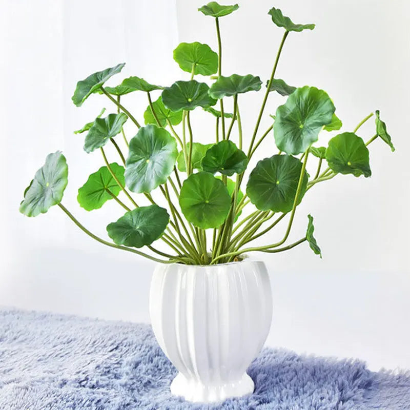 plantes artificielles lotus avec eucalyptus pour décoration intérieure - vue 1 sur 6