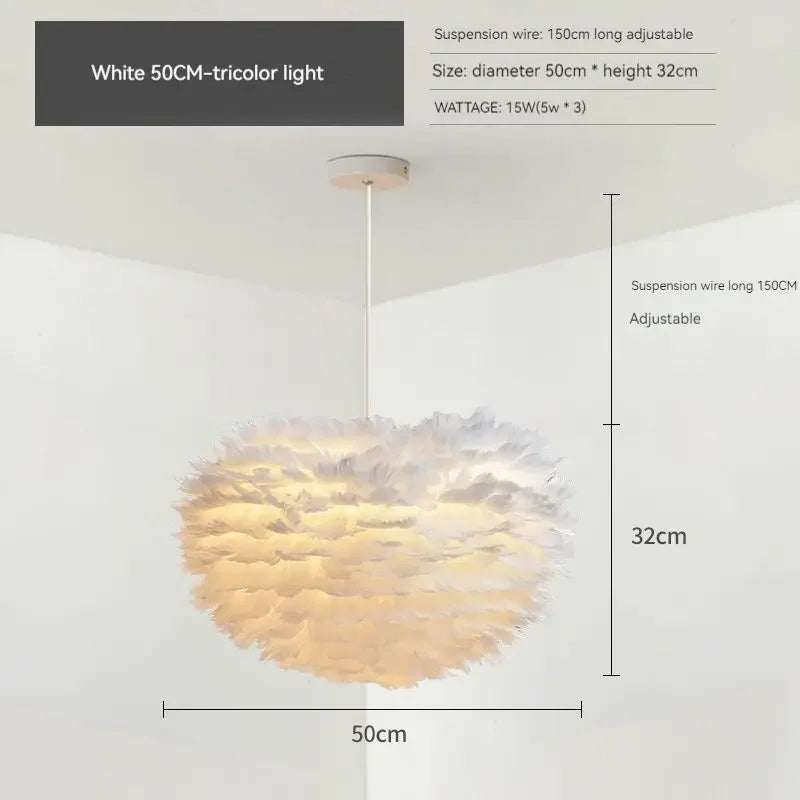 Suspension Créatif Nordique Fleur Acrylique Pin LED Simple Salon Chambre Enfants Décoration Éclairage Intérieur - vue 13 sur 13