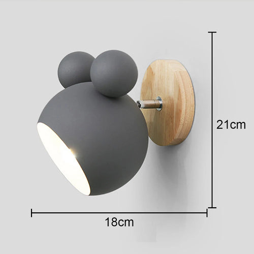 Lampe de chevet nordique applique murale en bois moderne E27 tête de direction applique murale pour chambre salon maison éclairage intérieur LED - vue 15 sur 18
