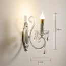 applique murale en cristal moderne avec éclairage led élégant