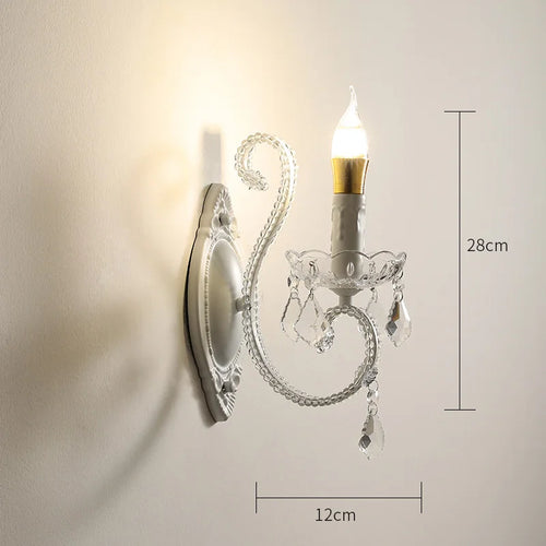 applique murale en cristal moderne avec éclairage led élégant - vue 10 sur 10