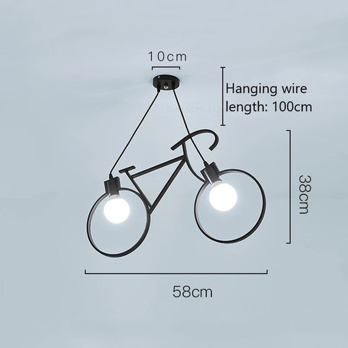 suspension modernes led en fer pour vélo créatives - vue 11 sur 11