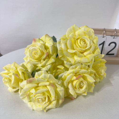 bouquet de roses artificielles en soie décoratives pour intérieur - vue 9 sur 15