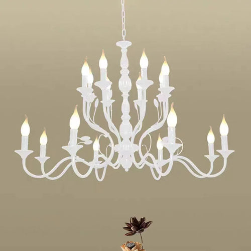 lustre rétro en fer noir style vintage industriel pour éclairage intérieur - vue 5 sur 24