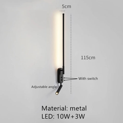 applique murale led minimaliste angle réglable 3000k - vue 11 sur 18