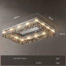 plafonnier led cristal doré chromé intensité variable design moderne