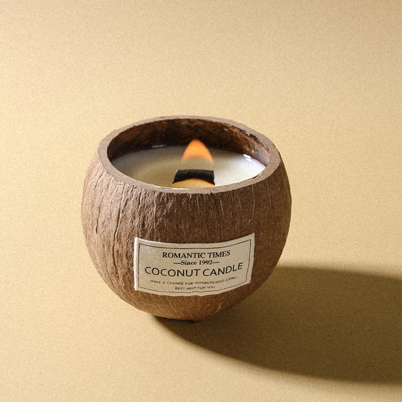 coffret cadeau bougie parfumée noix de coco souvenir de noël - vue 4 sur 20