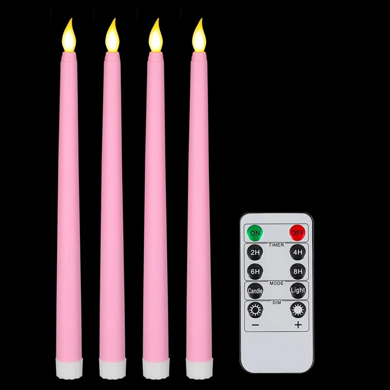 lot de 4 à 72 bougies LED scintillantes sans flamme avec télécommande - vue 8 sur 14
