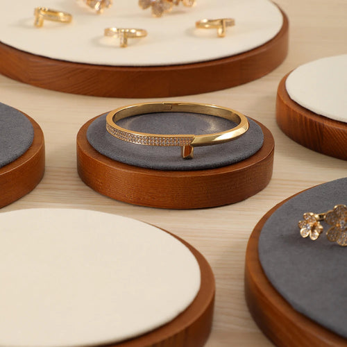 présentoir à bijoux en bois pour boucles d'oreilles et bracelets - vue 5 sur 12