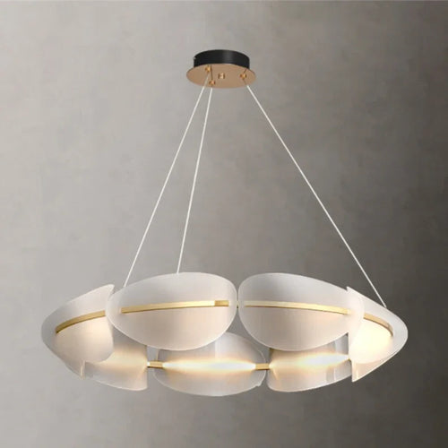 lustre nordique design créatif à feuilles en acrylique - vue 2 sur 8