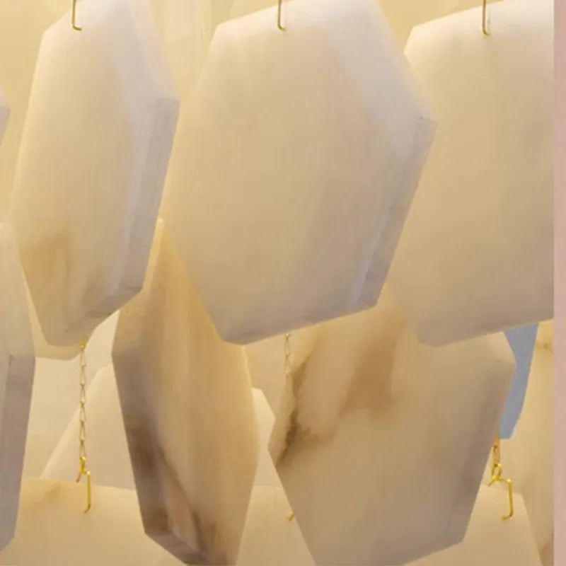 lustre moderne en pierre naturelle pour décoration intérieure 2024 - vue 6 sur 9